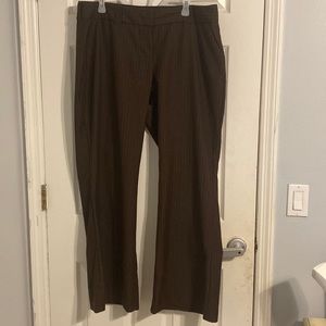Old Navy Brown Pin Stripe Slacks